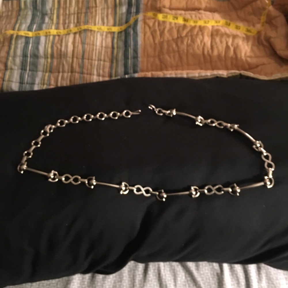 Vintage Silver Chain Belt from the 80s